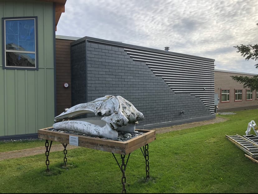 Exterior view of the Kenai Peninsula College classroom and administration building addition