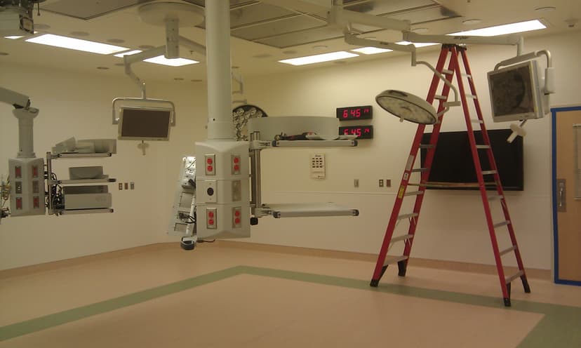 Construction of the Central Peninsula Hospital Operating Room.